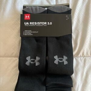 Under Armour Black UA Resistor 3.0 Crew Socks
